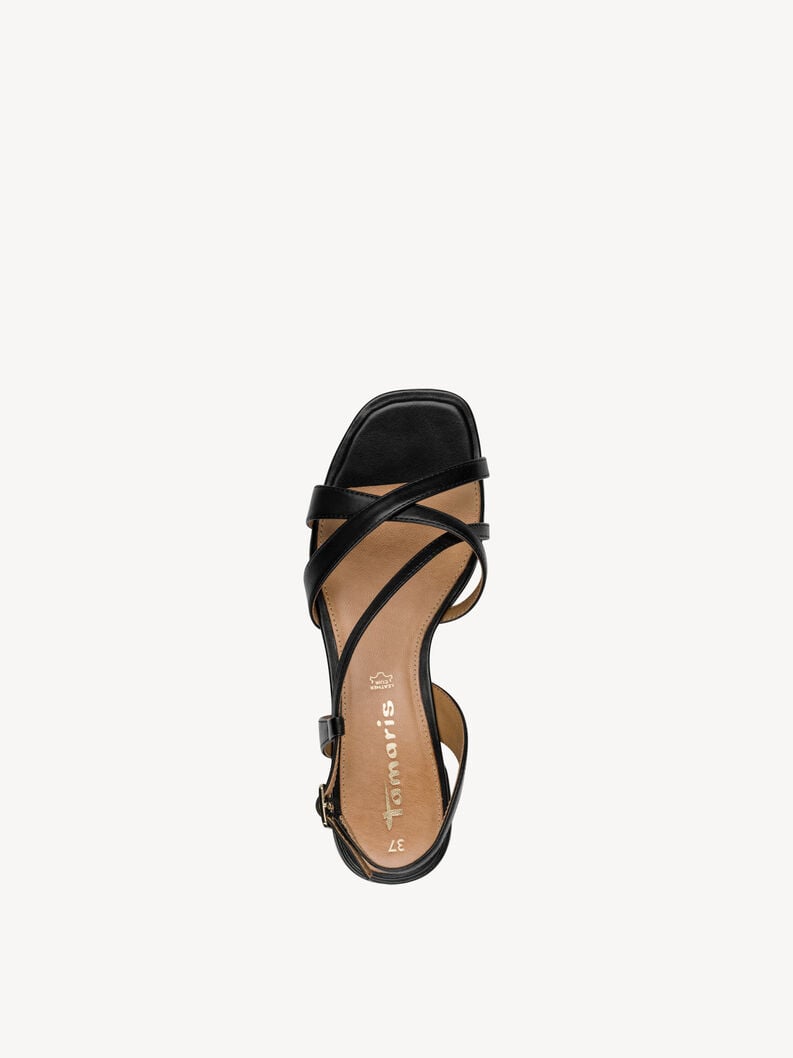 Tamaris Ledersandalette - Schwarz