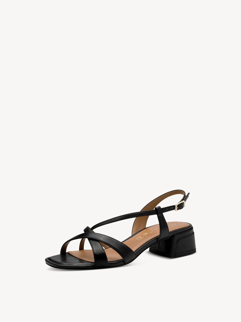 Tamaris Ledersandalette - Schwarz