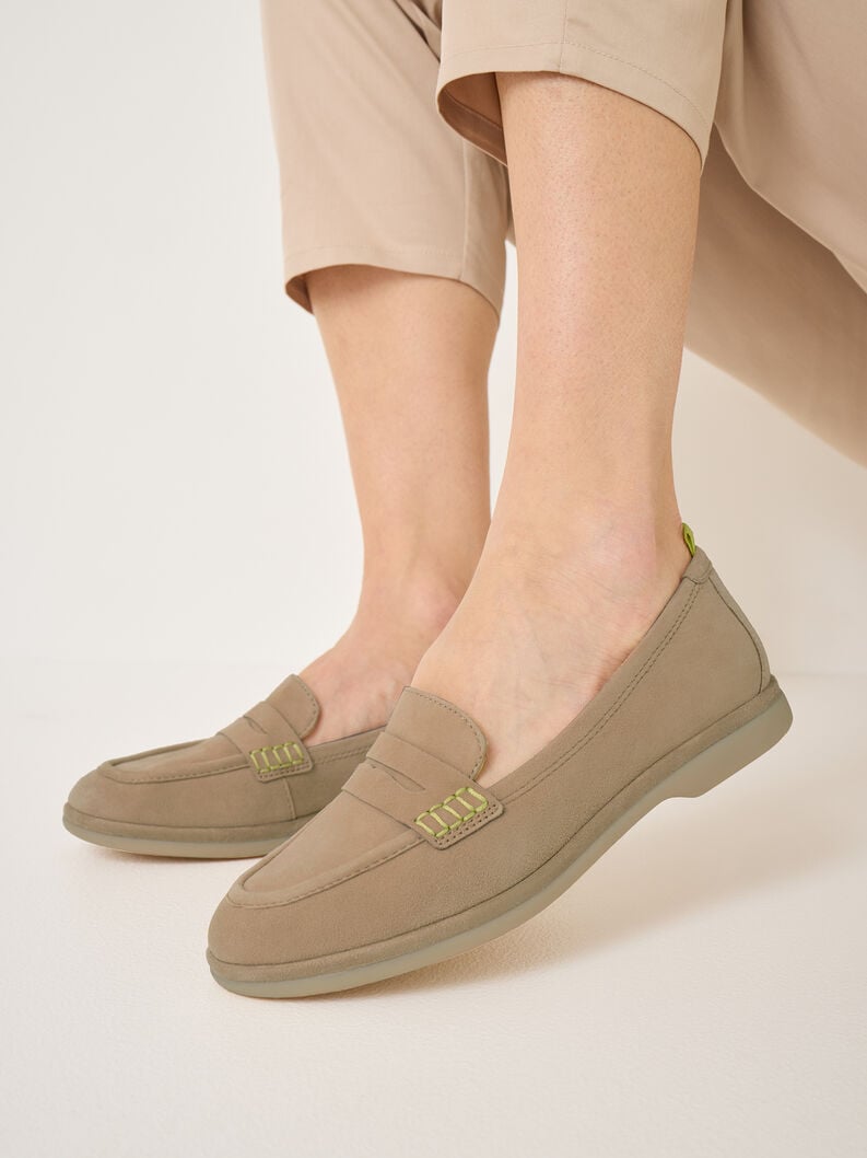 Tamaris Lederslipper - Braun