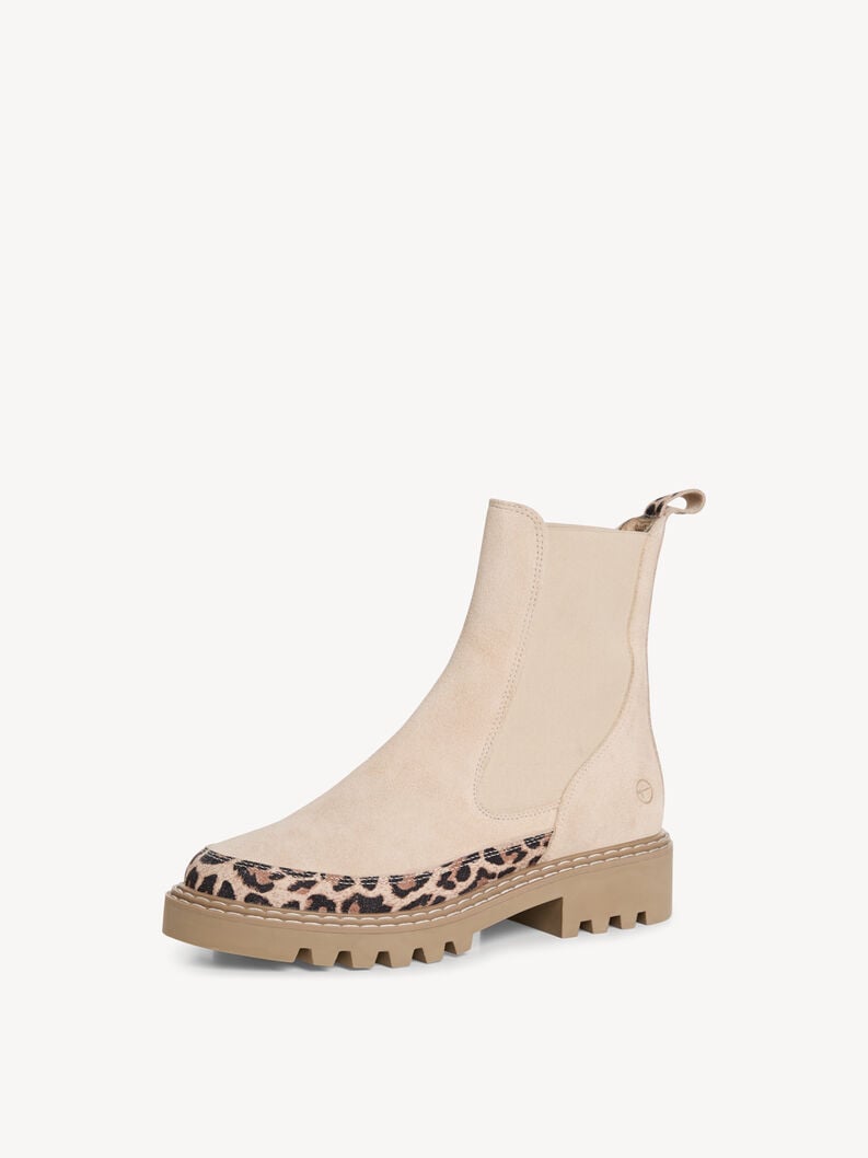 Tamaris Leder Chelsea Boot - Beige