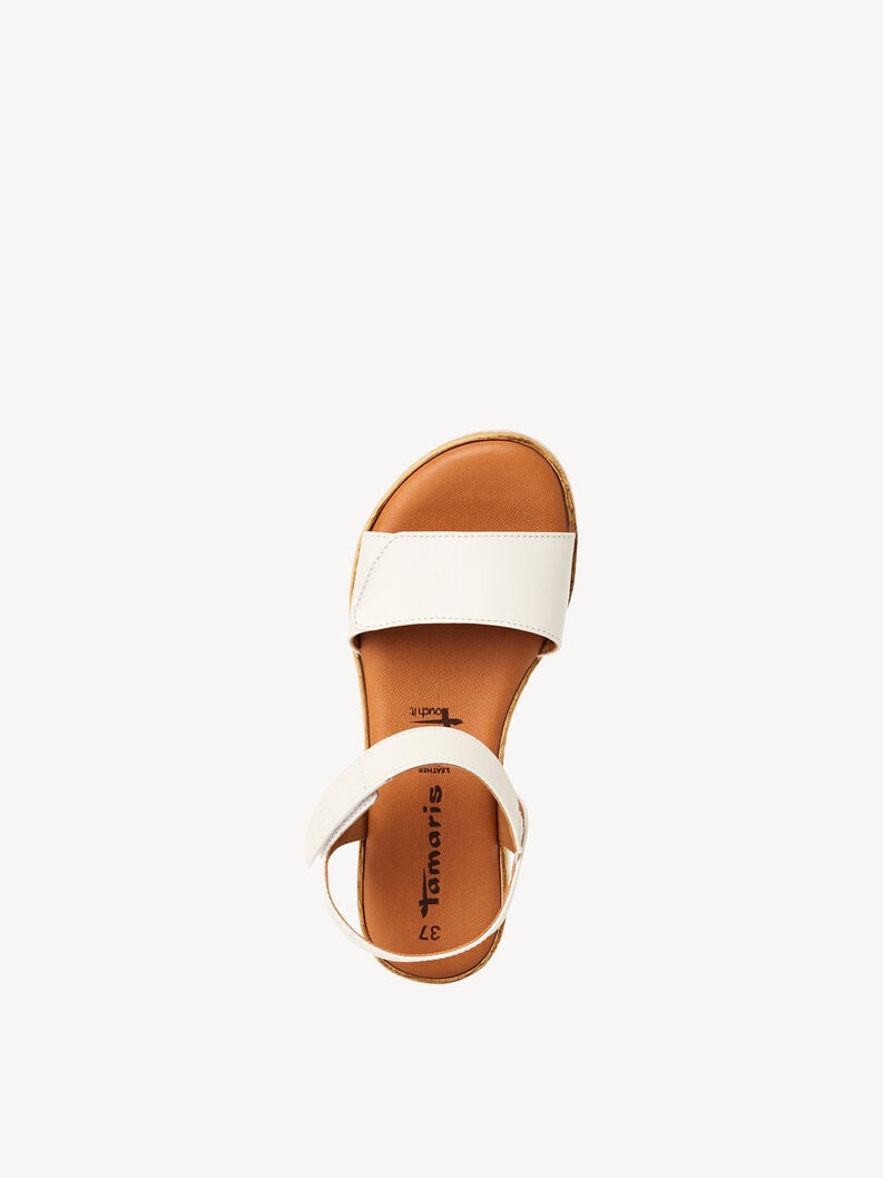 Tamaris Ledersandalette - Weiß