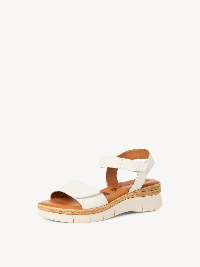 Tamaris Ledersandalette - Weiß