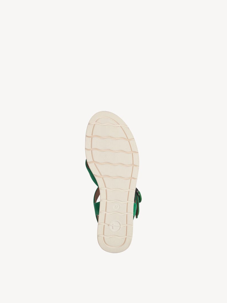 Tamaris Ledersandalette - Grün