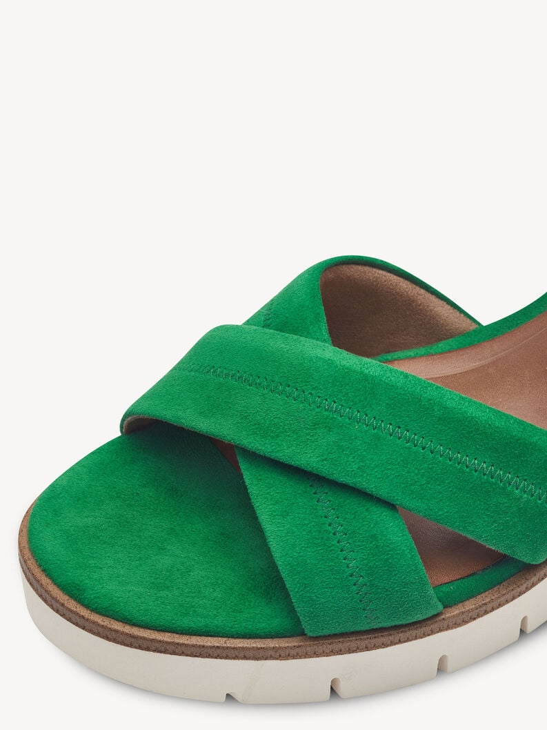 Tamaris Ledersandalette - Grün