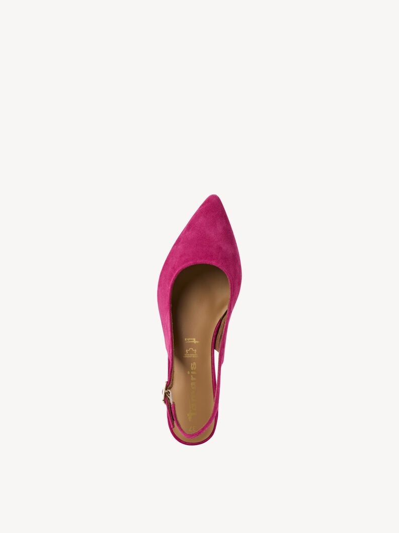Tamaris Lederslingpumps - Pink