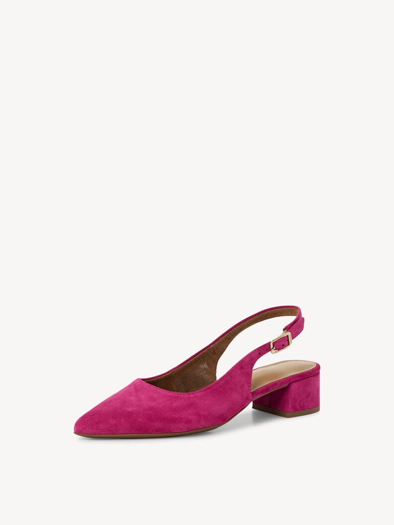 Tamaris Lederslingpumps - Pink