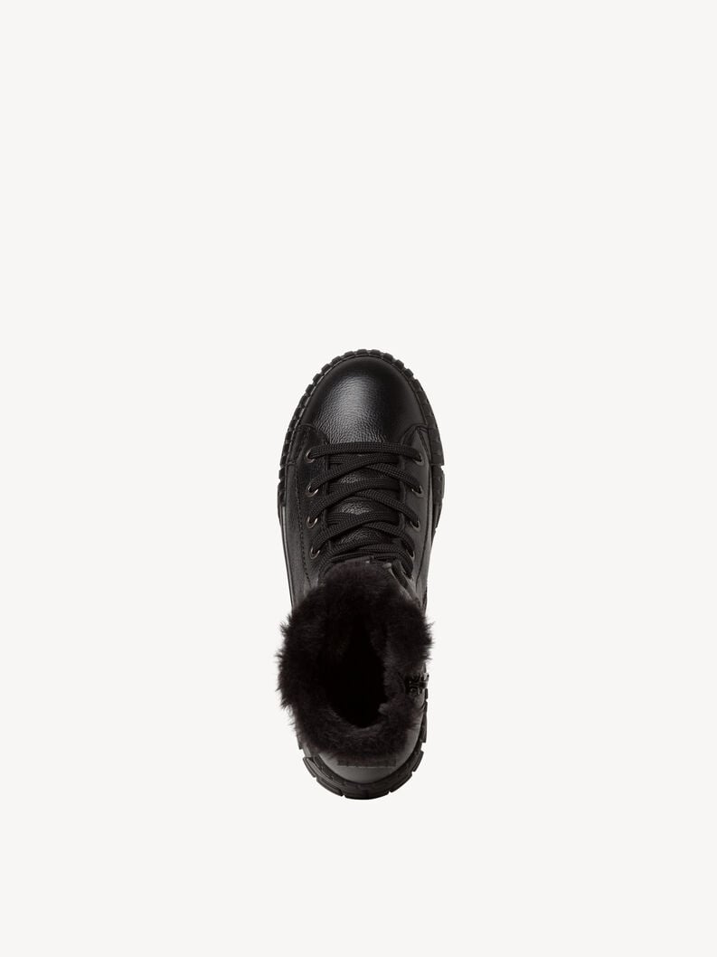Tamaris Lederstiefelette - Schwarz Warmfutter