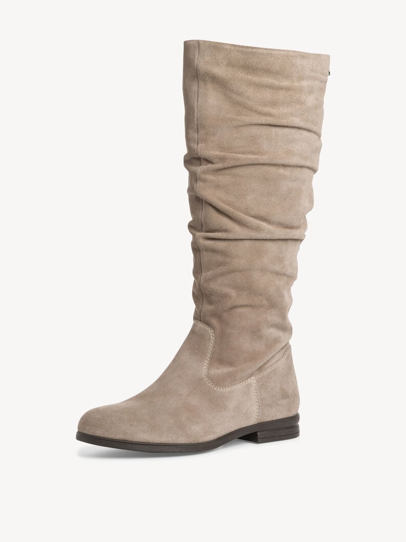 Tamaris Lederstiefel - Beige