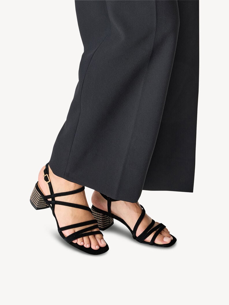 Tamaris Ledersandalette - Schwarz