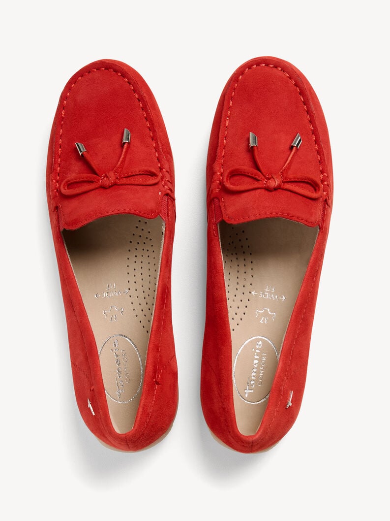 Tamaris Lederslipper - Rot