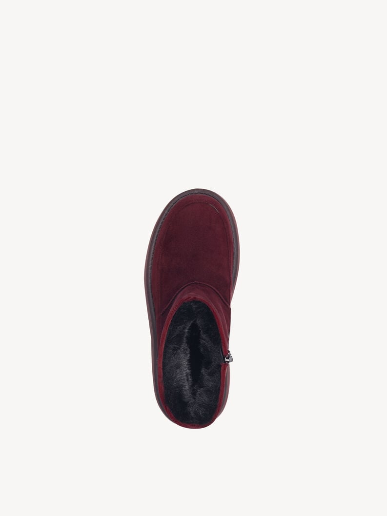 Tamaris Lederstiefelette - Rot Warmfutter