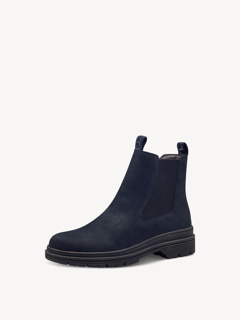 Tamaris Leder Chelsea Boot - Blau