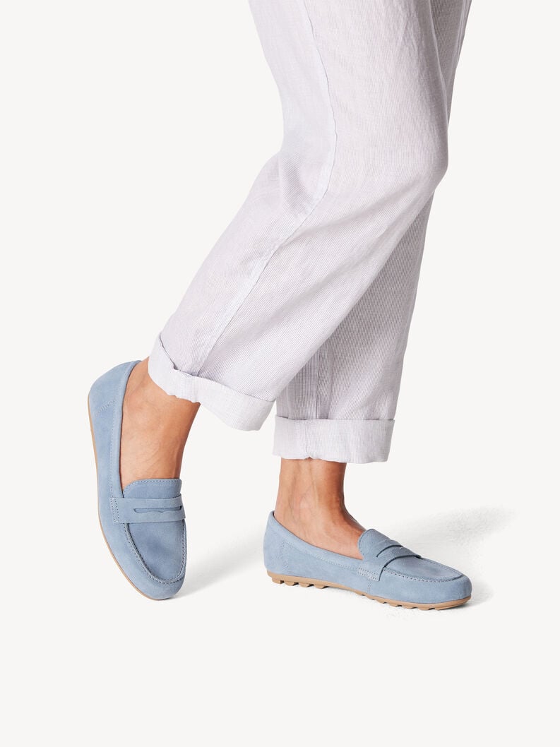 Tamaris Ledermoccassin - Blau