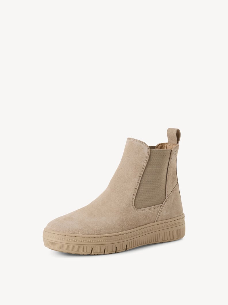 Tamaris Leder Chelsea Boot - Beige