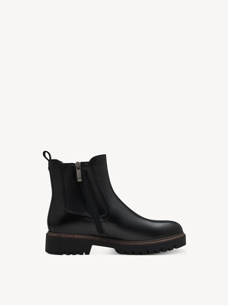 Tamaris Leder Chelsea Boot - Schwarz