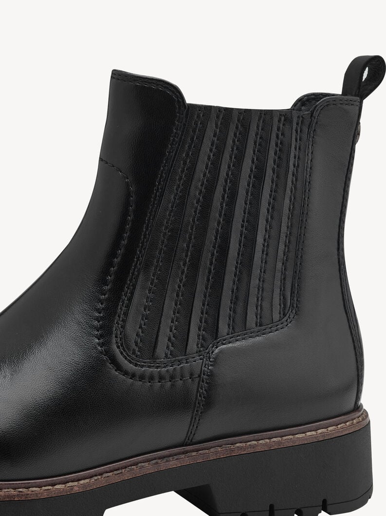 Tamaris Leder Chelsea Boot - Schwarz