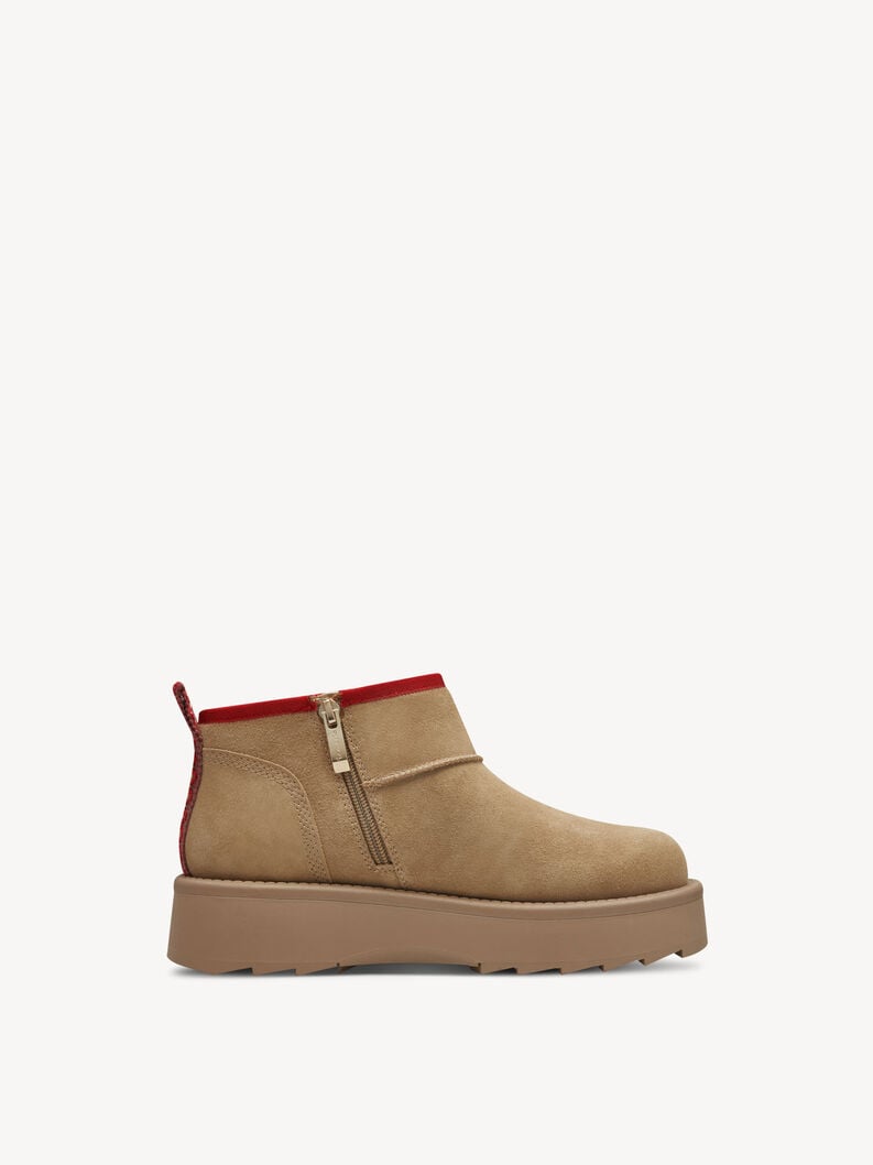 Tamaris Lederstiefelette - Braun Warmfutter