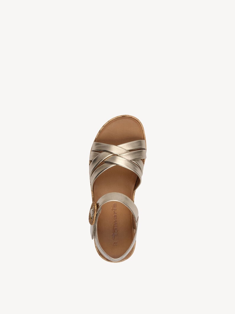 Tamaris Ledersandale - Metallic