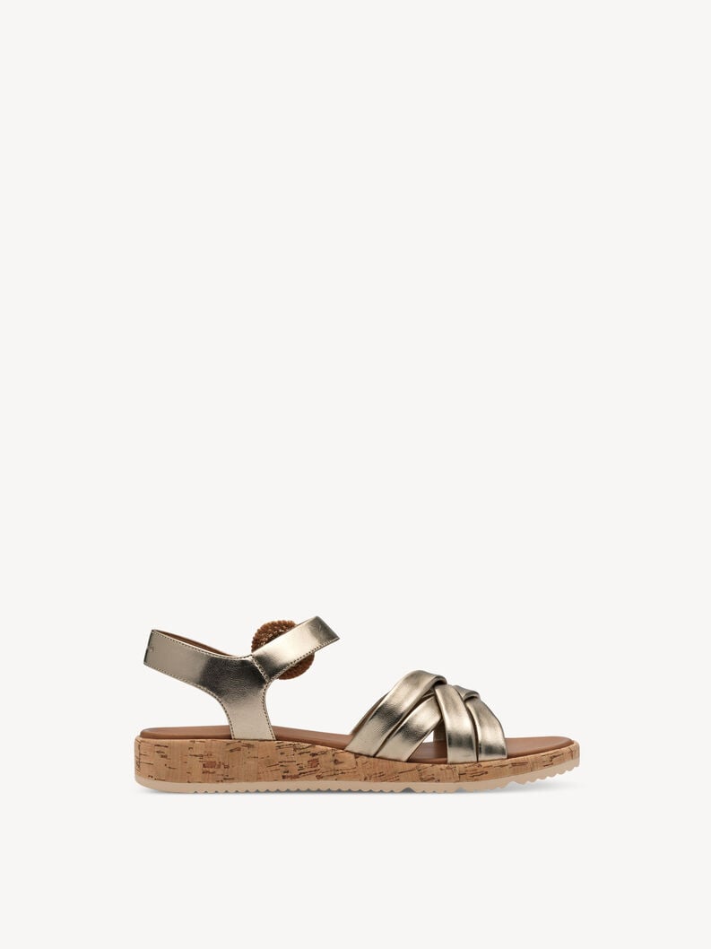 Tamaris Ledersandale - Metallic