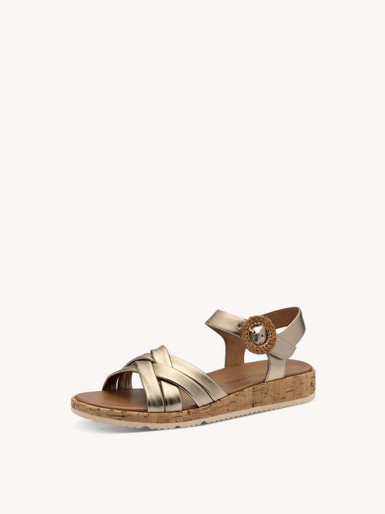 Tamaris Ledersandale - Metallic