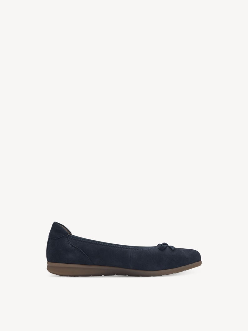 Tamaris Lederballerina - Blau