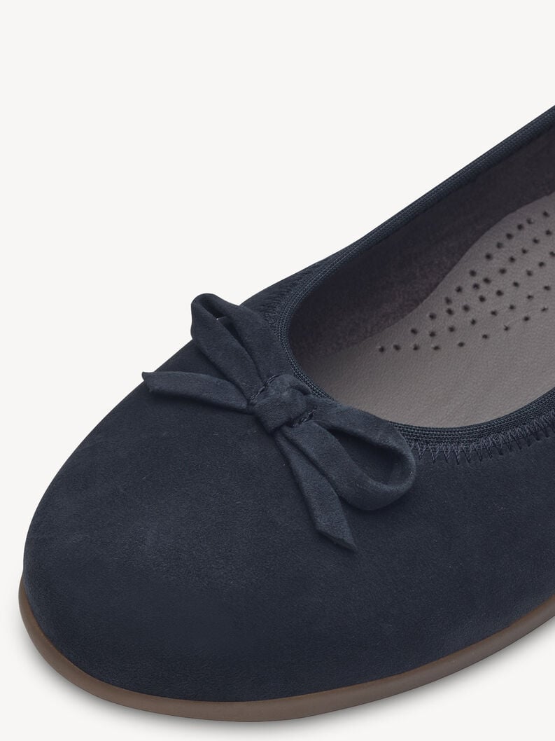 Tamaris Lederballerina - Blau