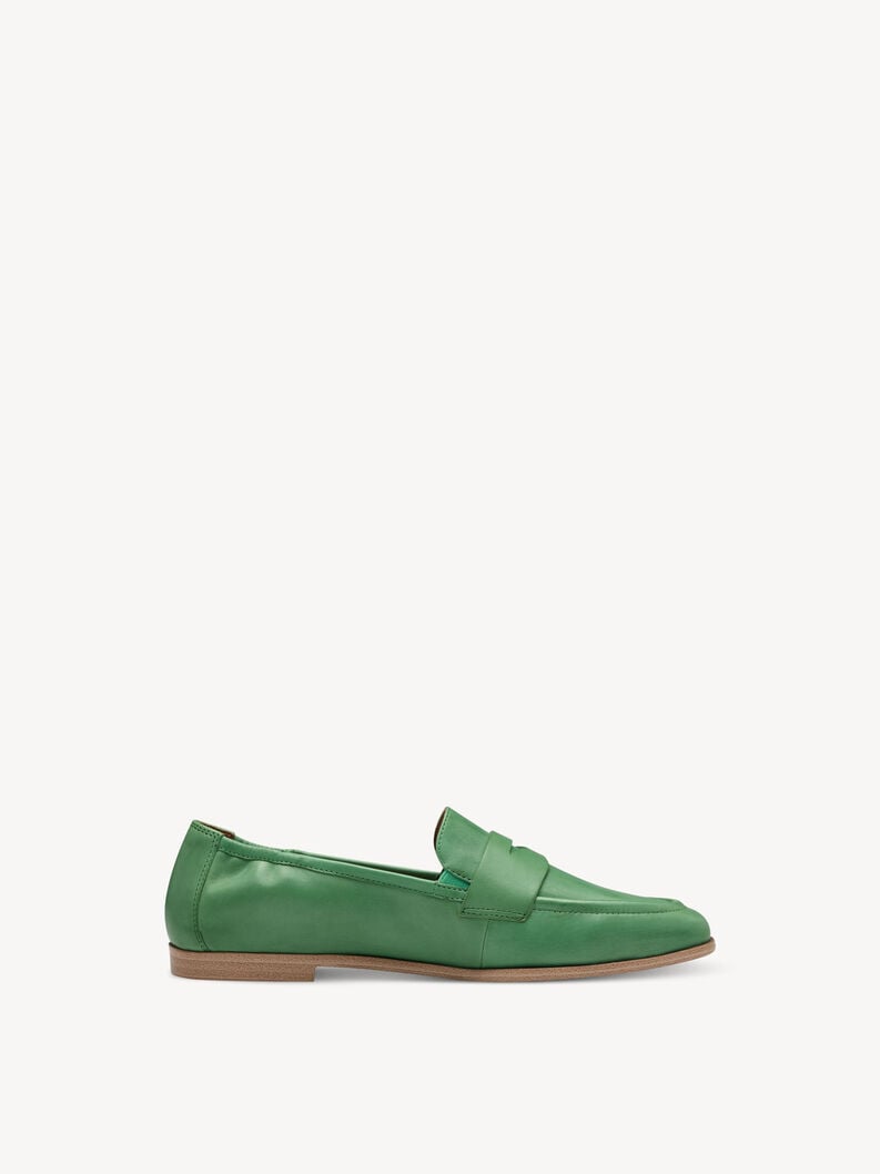 Tamaris Lederslipper - Grün