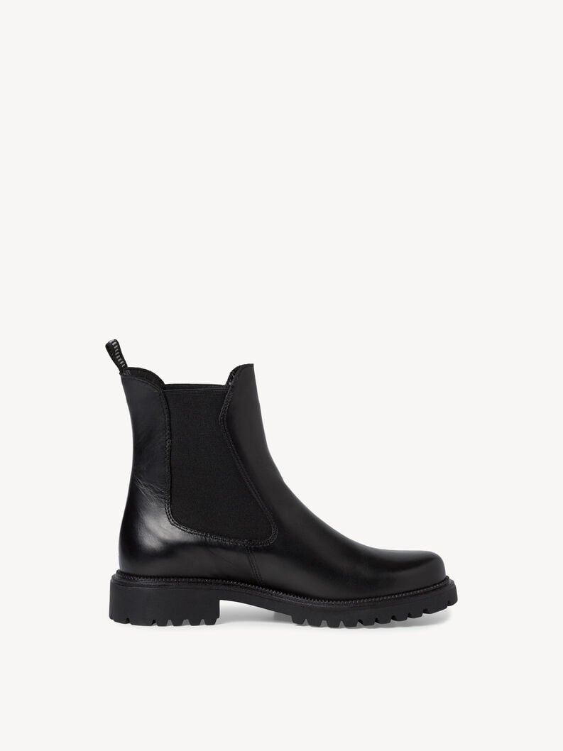 Tamaris Leder Chelsea Boot - Schwarz