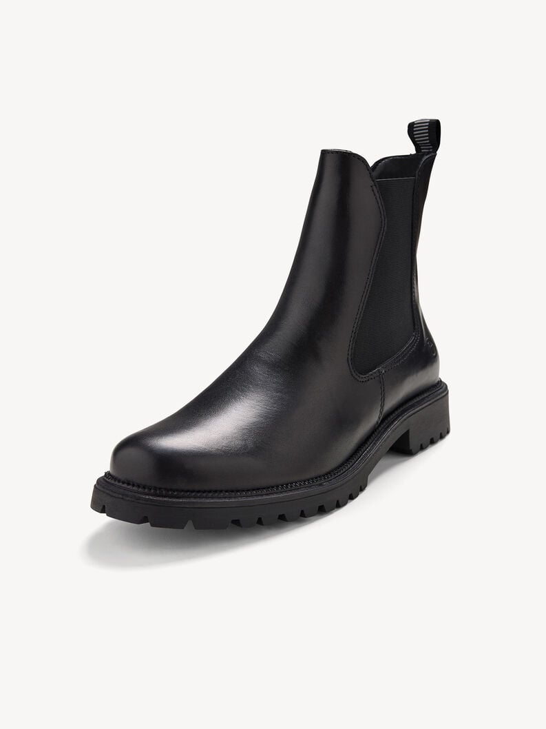 Tamaris Leder Chelsea Boot - Schwarz