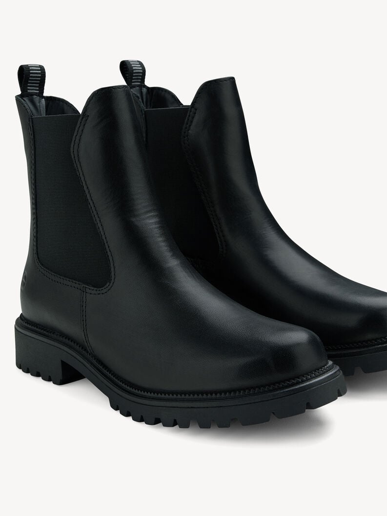 Tamaris Leder Chelsea Boot - Schwarz