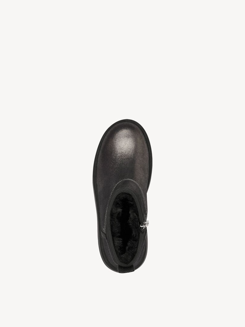 Tamaris Lederstiefelette - Metallic Warmfutter