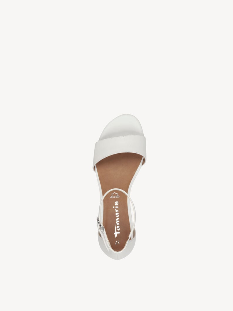 Tamaris Ledersandalette - Weiß