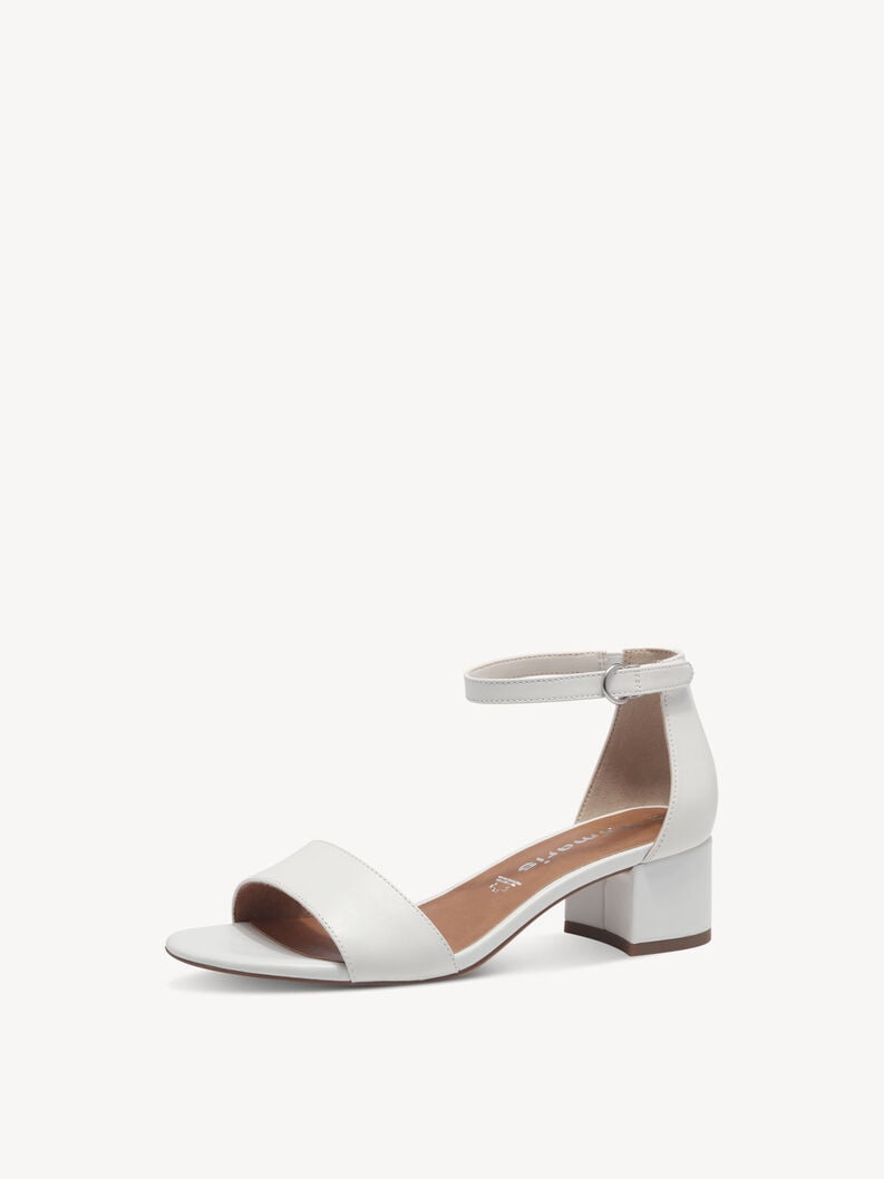 Tamaris Ledersandalette - Weiß