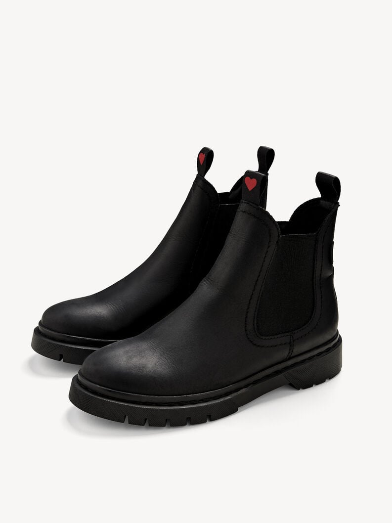Tamaris Leder Chelsea Boot - Schwarz