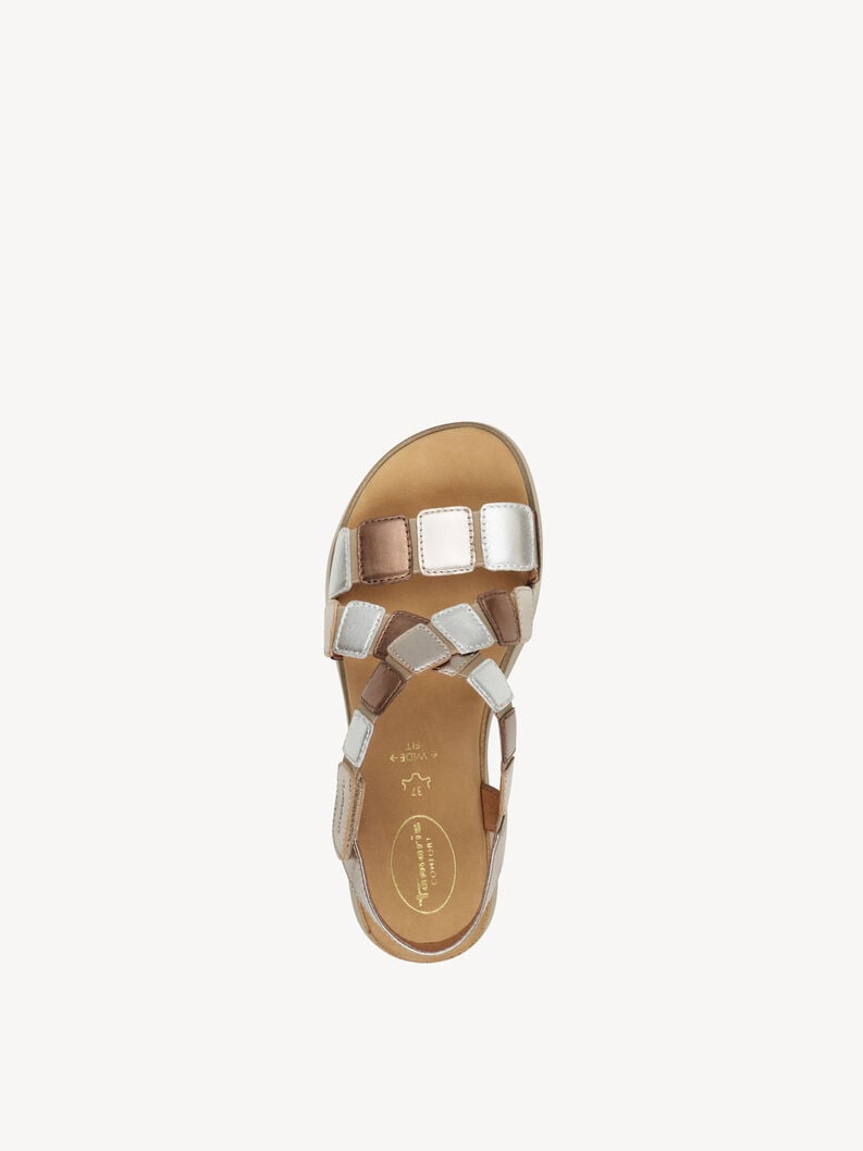 Tamaris Ledersandalette - Metallic