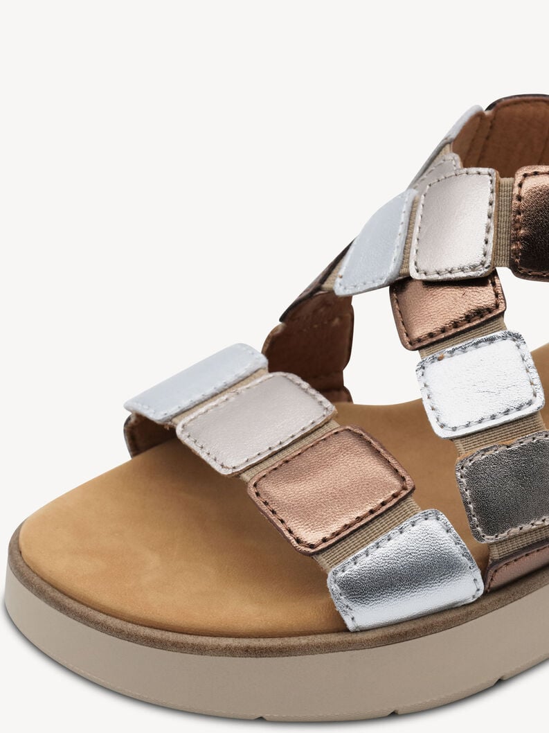 Tamaris Ledersandalette - Metallic