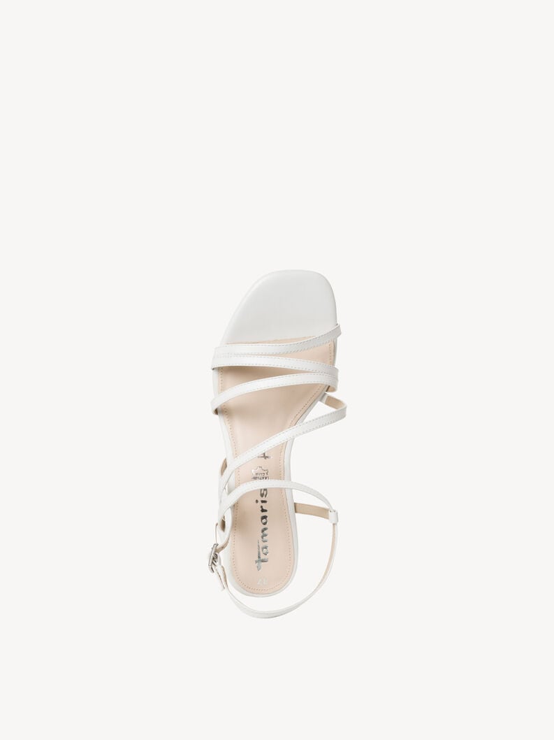 Tamaris Ledersandalette - Weiß
