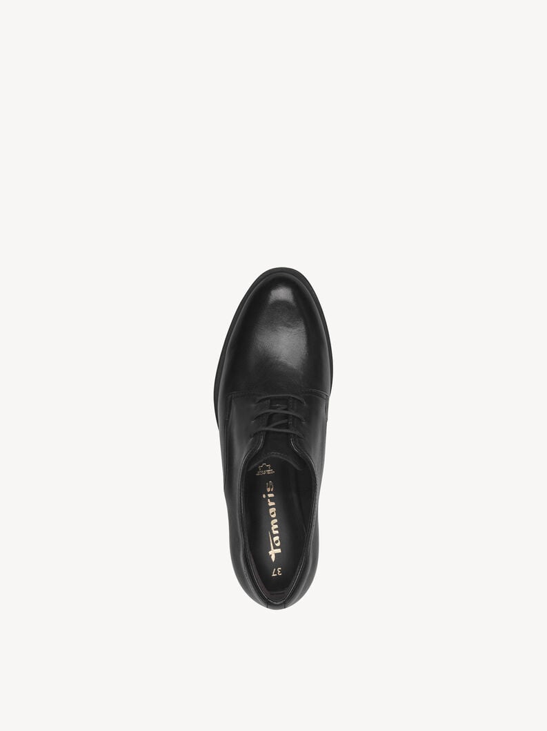 Tamaris Lederhalbschuh - Schwarz