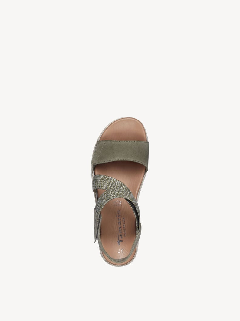 Tamaris Ledersandalette - Grün