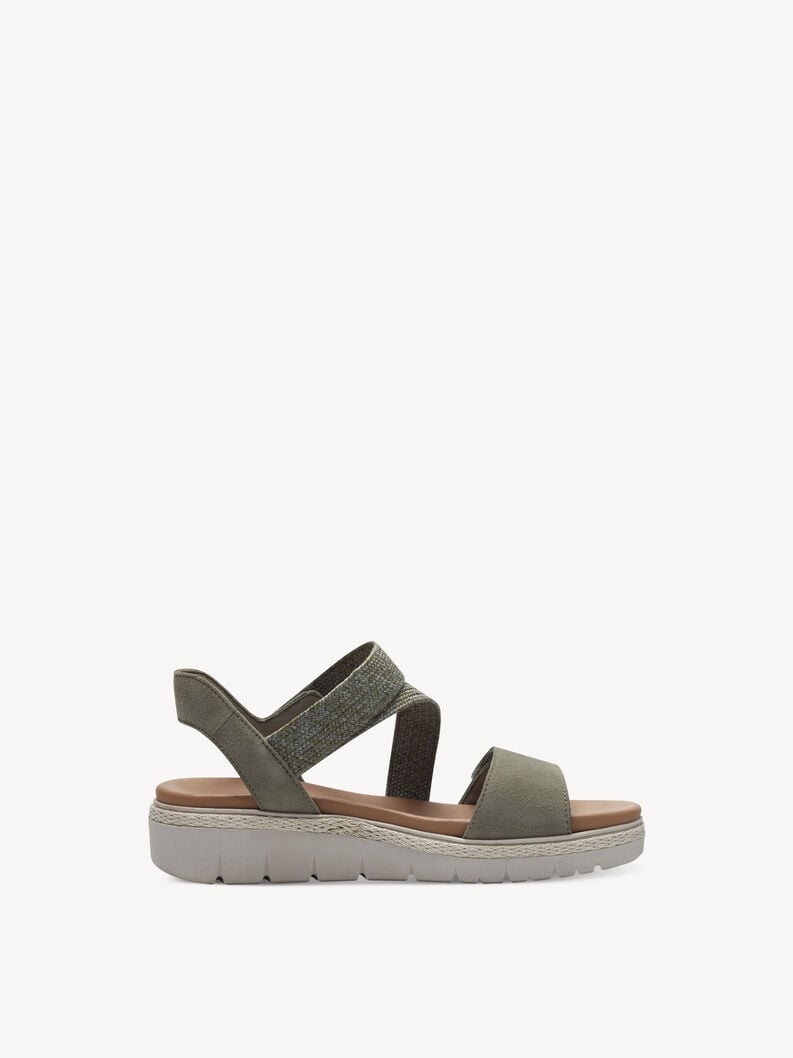 Tamaris Ledersandalette - Grün