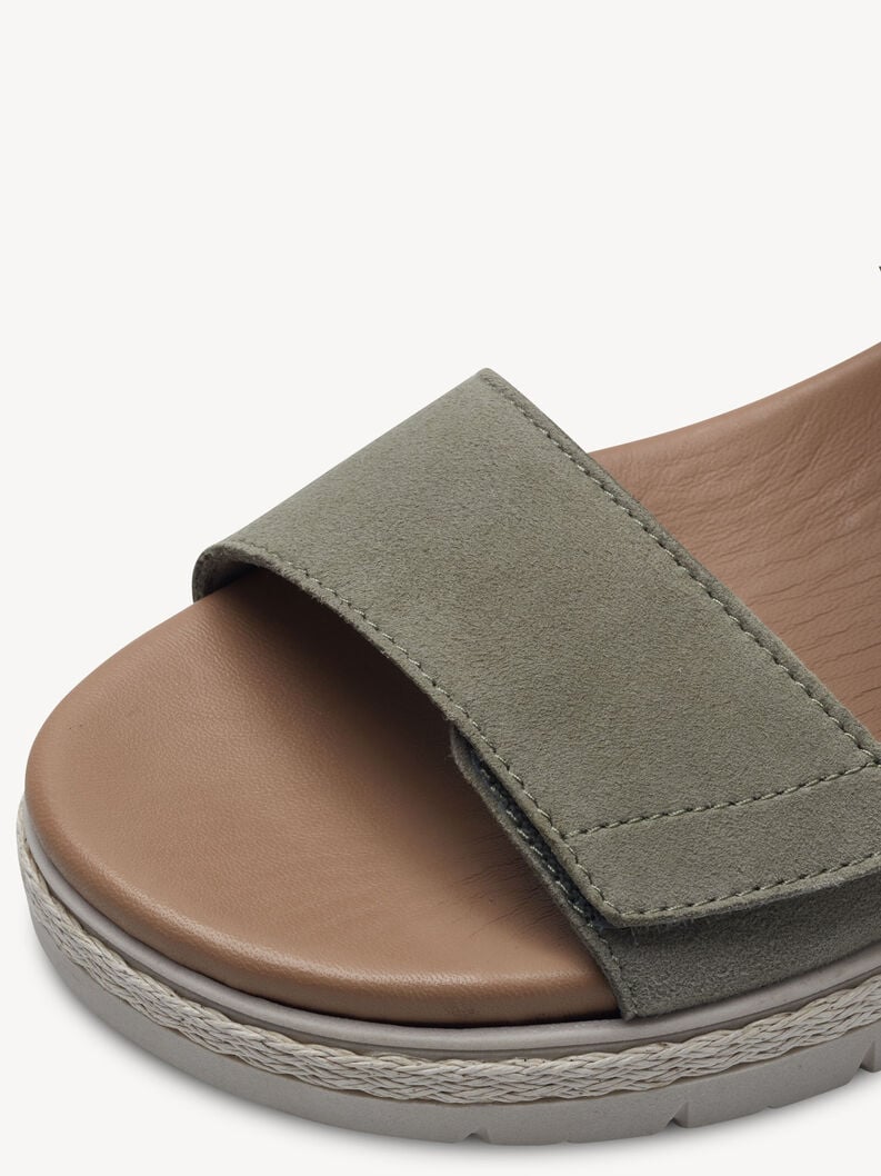 Tamaris Ledersandalette - Grün
