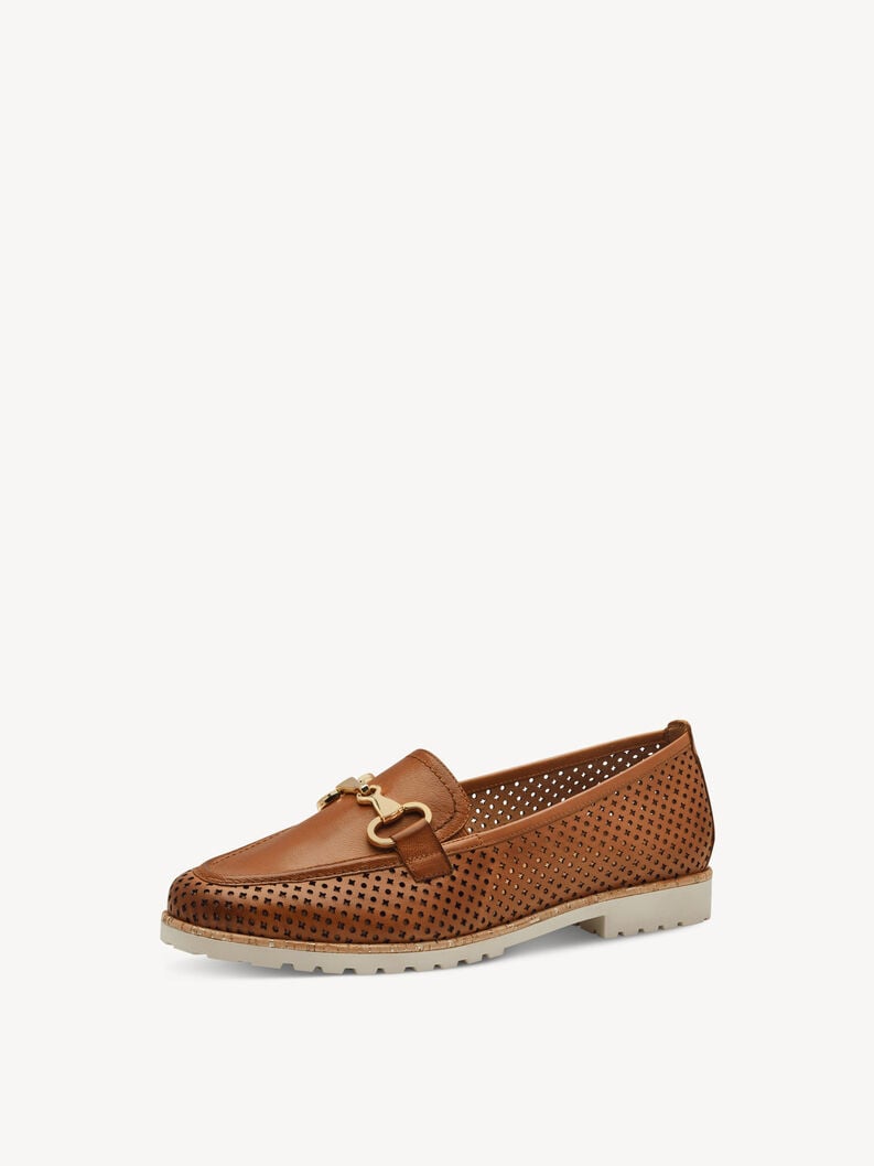 Tamaris Lederslipper - Braun