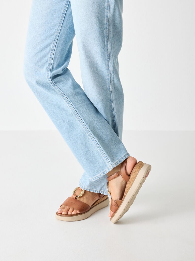 Tamaris Ledersandalette - Braun