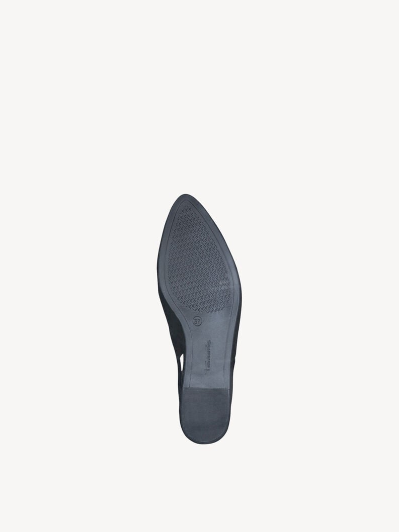Tamaris Lederslingballerinas - Schwarz