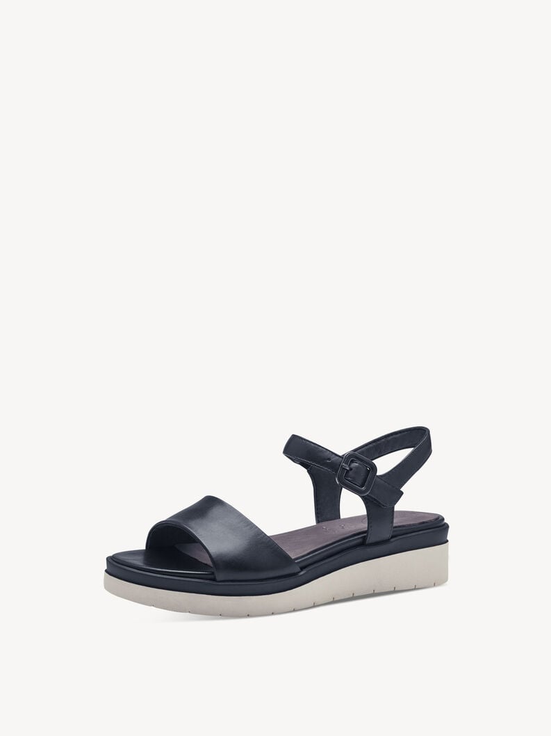 Tamaris Ledersandalette - Blau