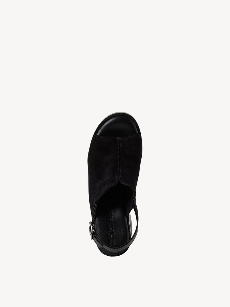 Tamaris Ledersandalette - Schwarz