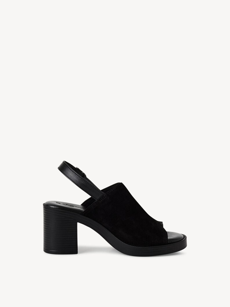 Tamaris Ledersandalette - Schwarz
