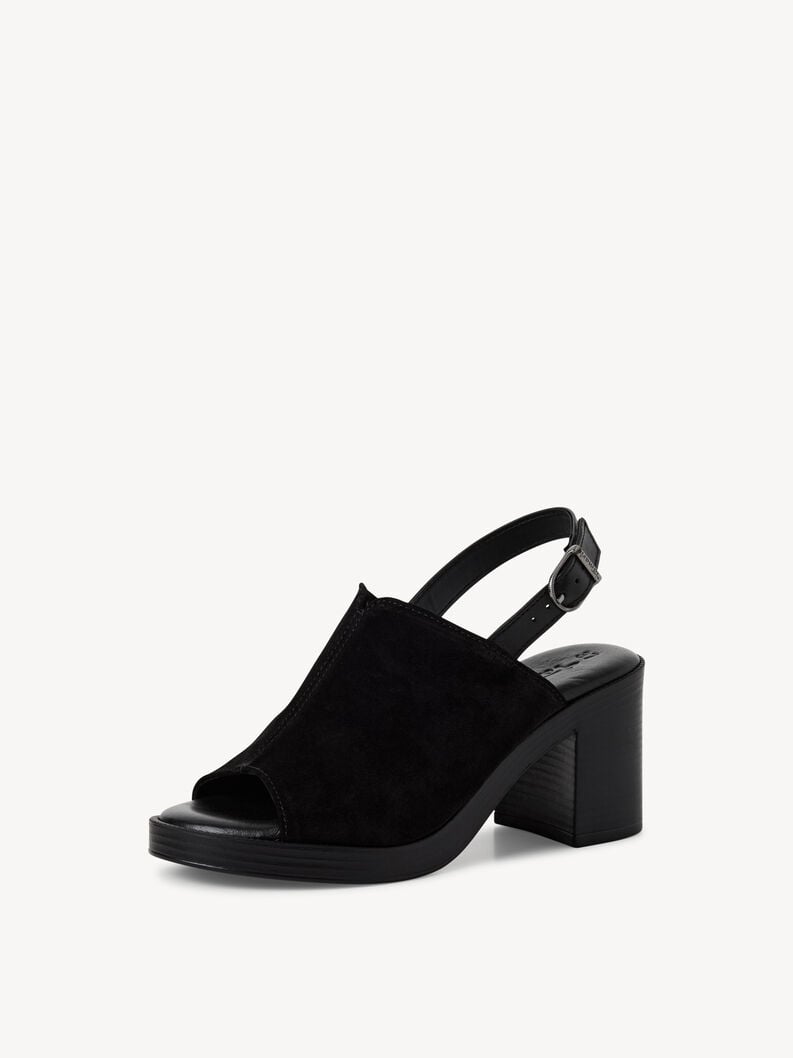 Tamaris Ledersandalette - Schwarz
