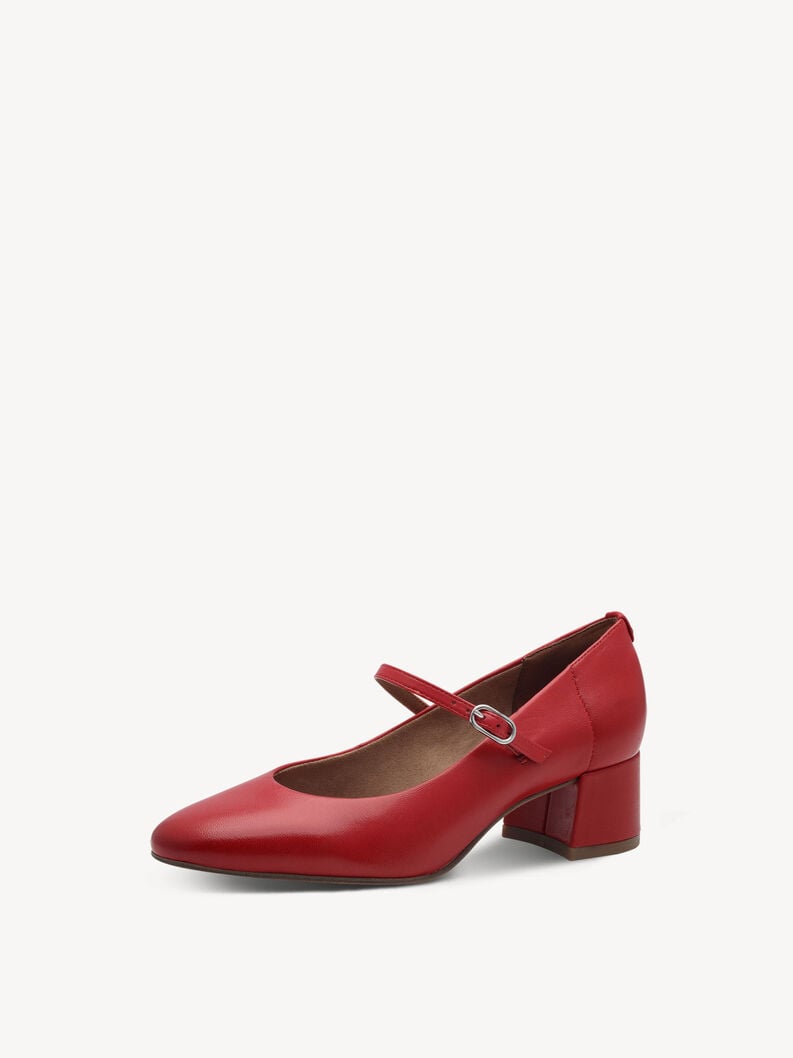 Tamaris Lederpumps - Rot
