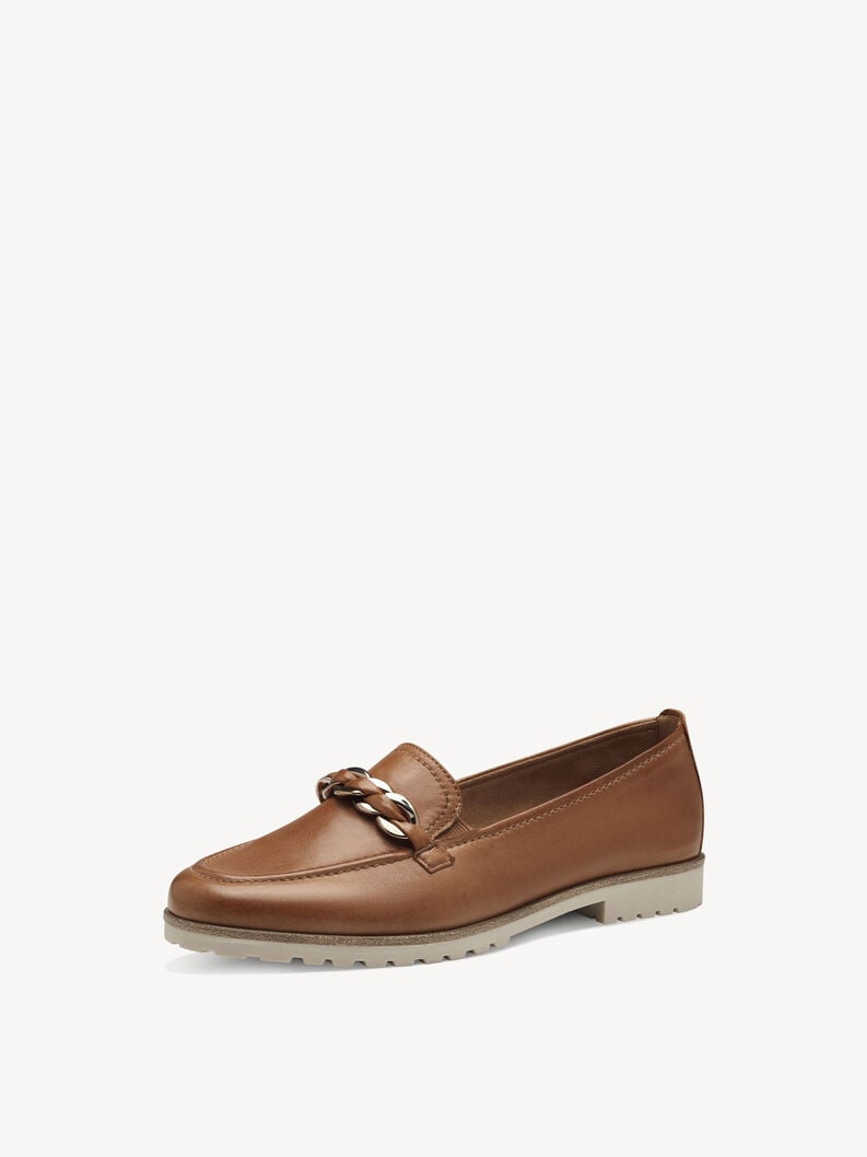 Tamaris Lederslipper - Braun